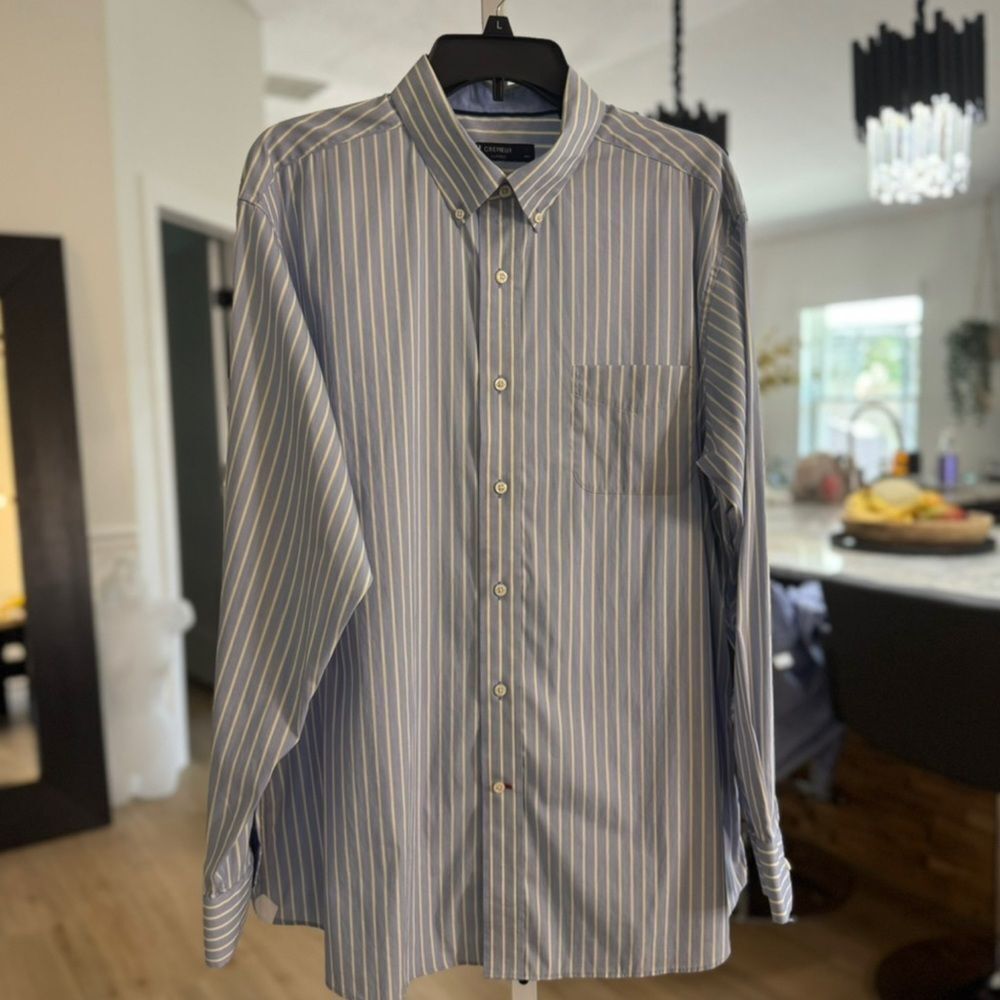 Daniel Cremieux Light Blue Striped Button Down Shirt. Size XL - Picture 2 of 8